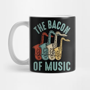 The Bacon of Music Design Saxophone Mug